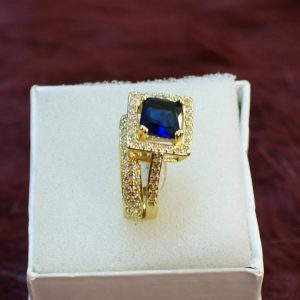 Bague bleu